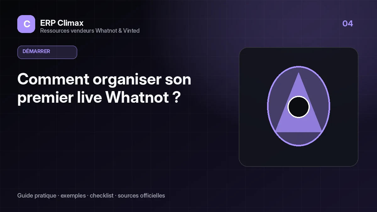 Illustration du guide : Comment organiser son premier live Whatnot ?